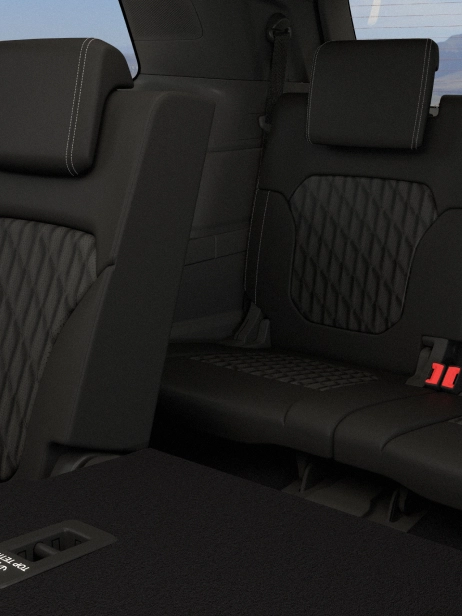 Rear passenger seating in ford everest
