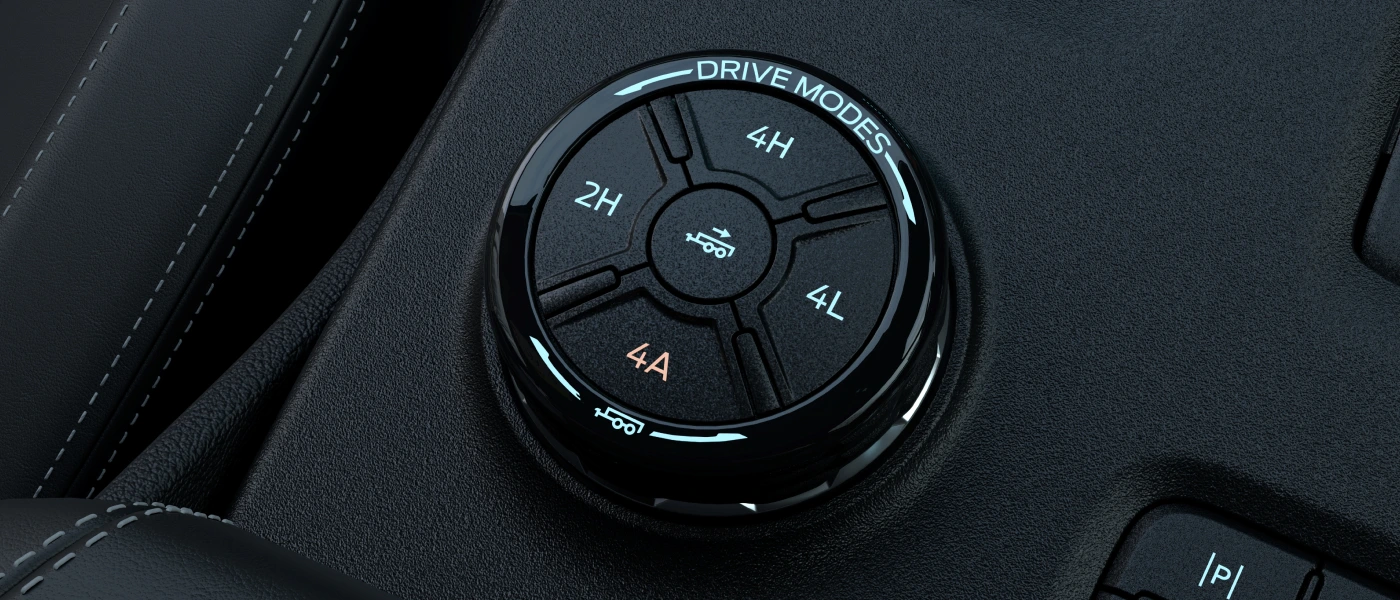 Drive mode selector for varying terrains