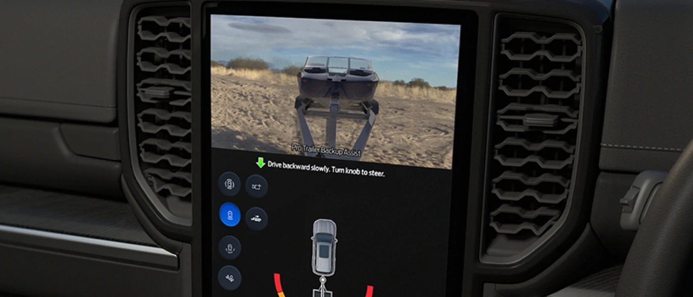 Pro trailer backup assist display