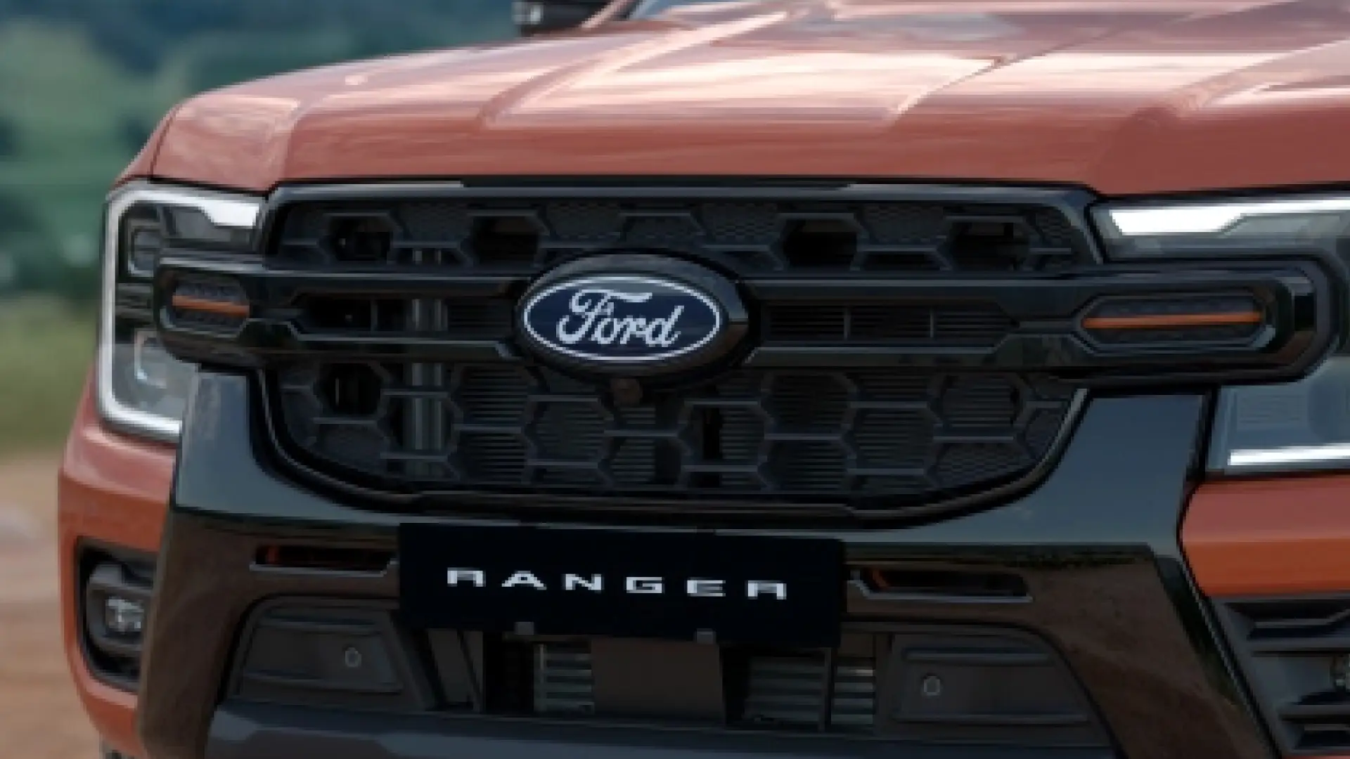 front view of ford ranger grille