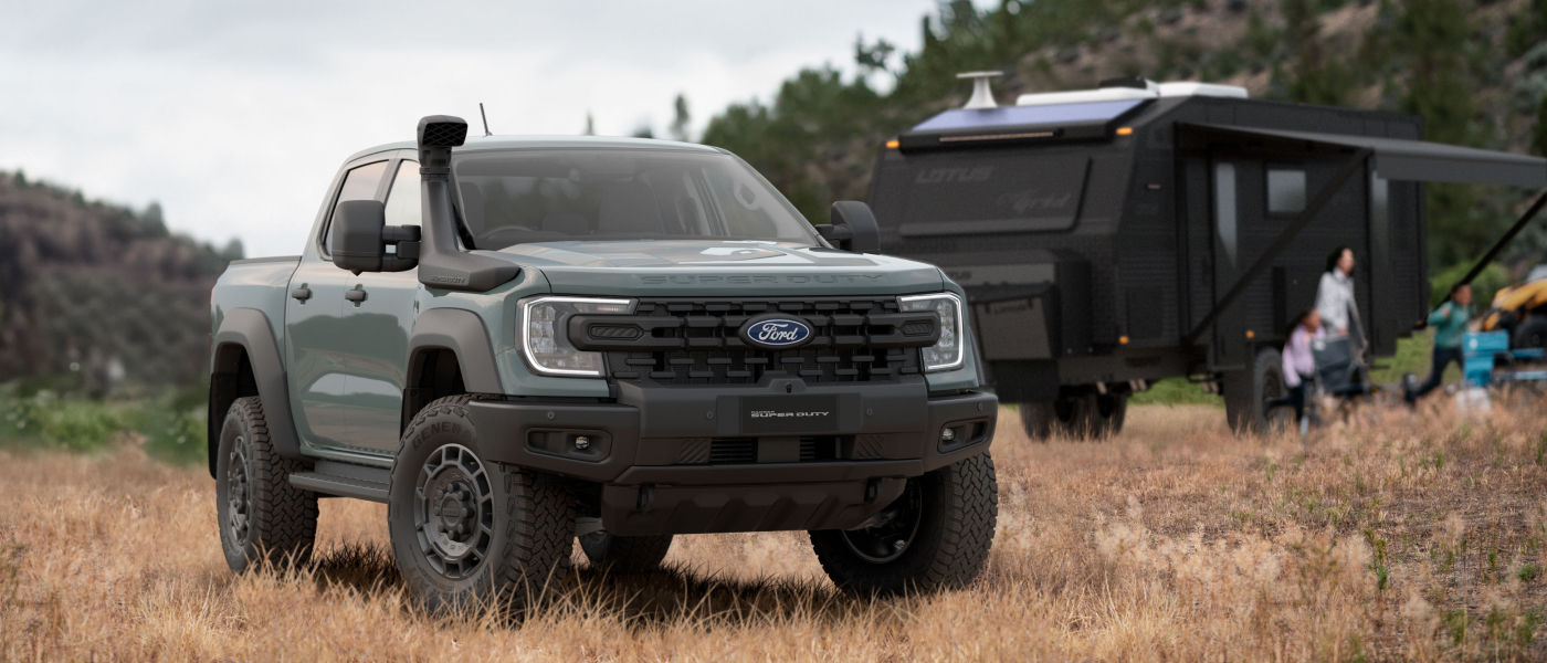 Ranger super duty in a field