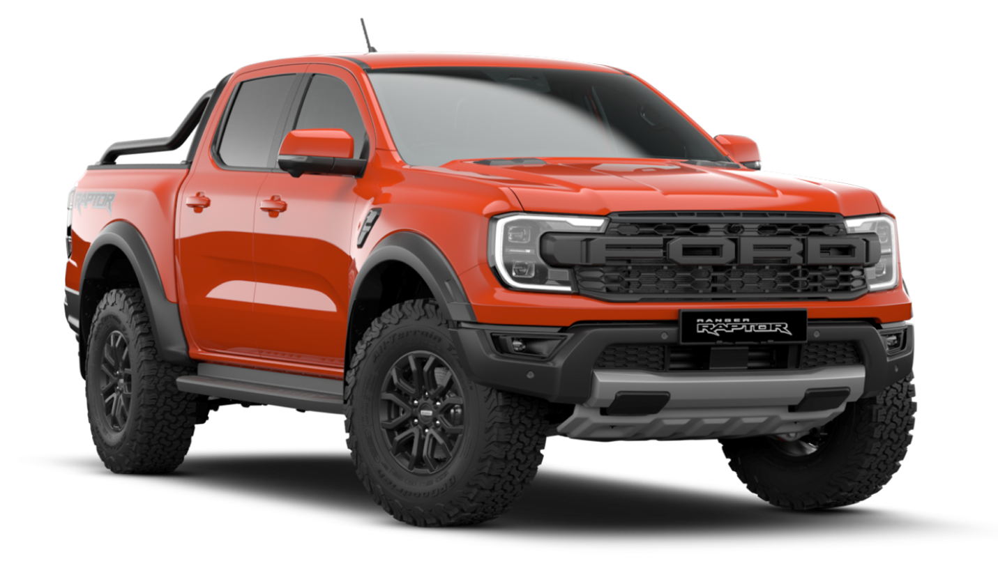 side front view with raptor code orange 