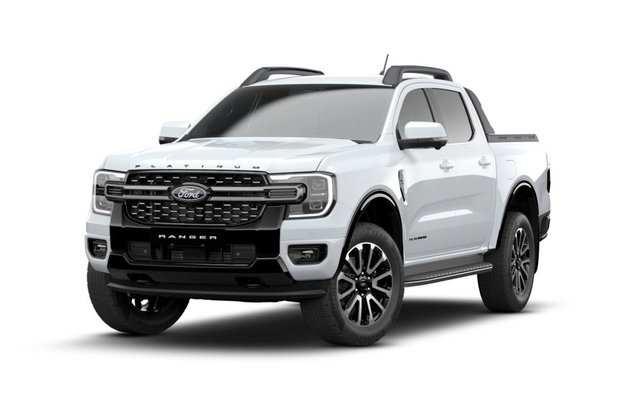 Ranger Platinum double cab white.
