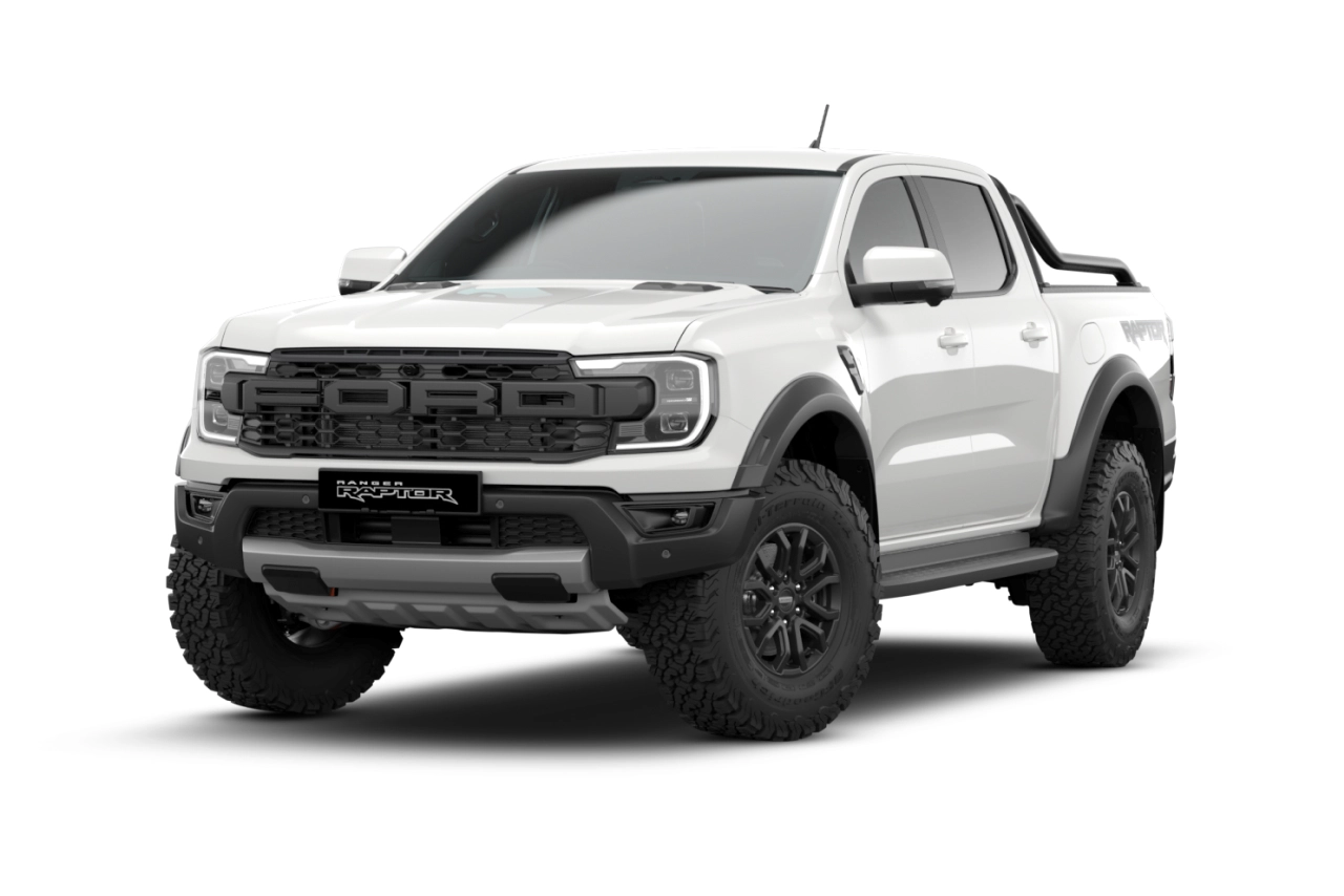 Ranger Raptor double cab white.