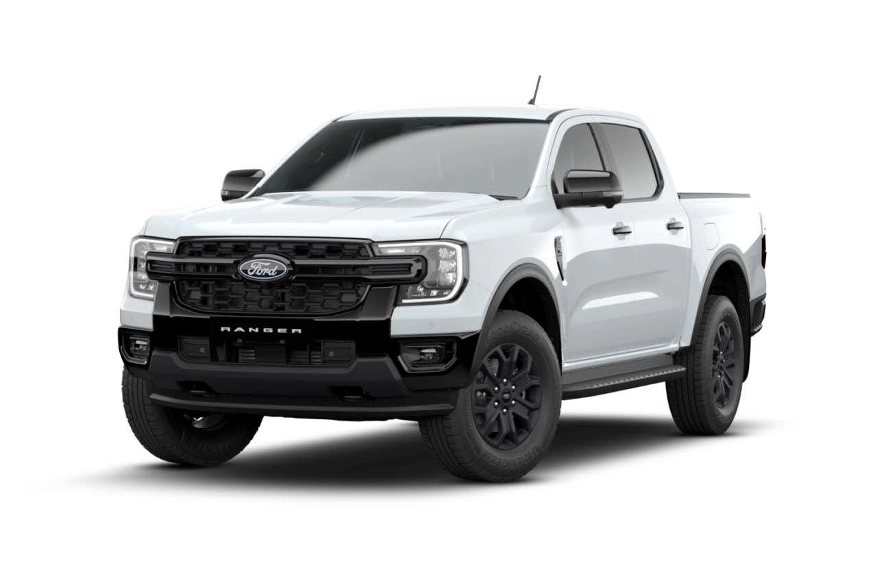 Ranger Sport double cab white.