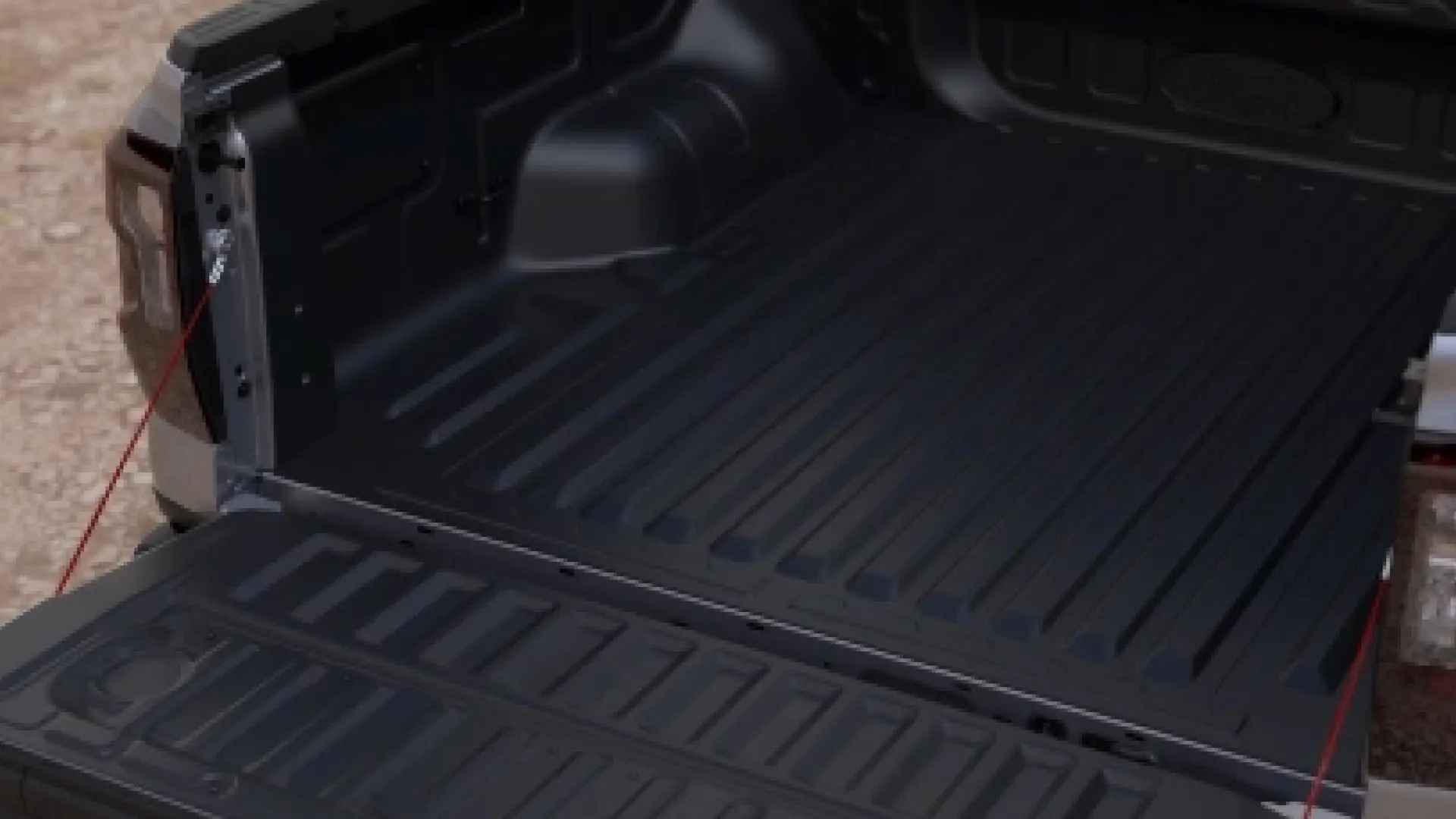 open pickup truck cargo bed
