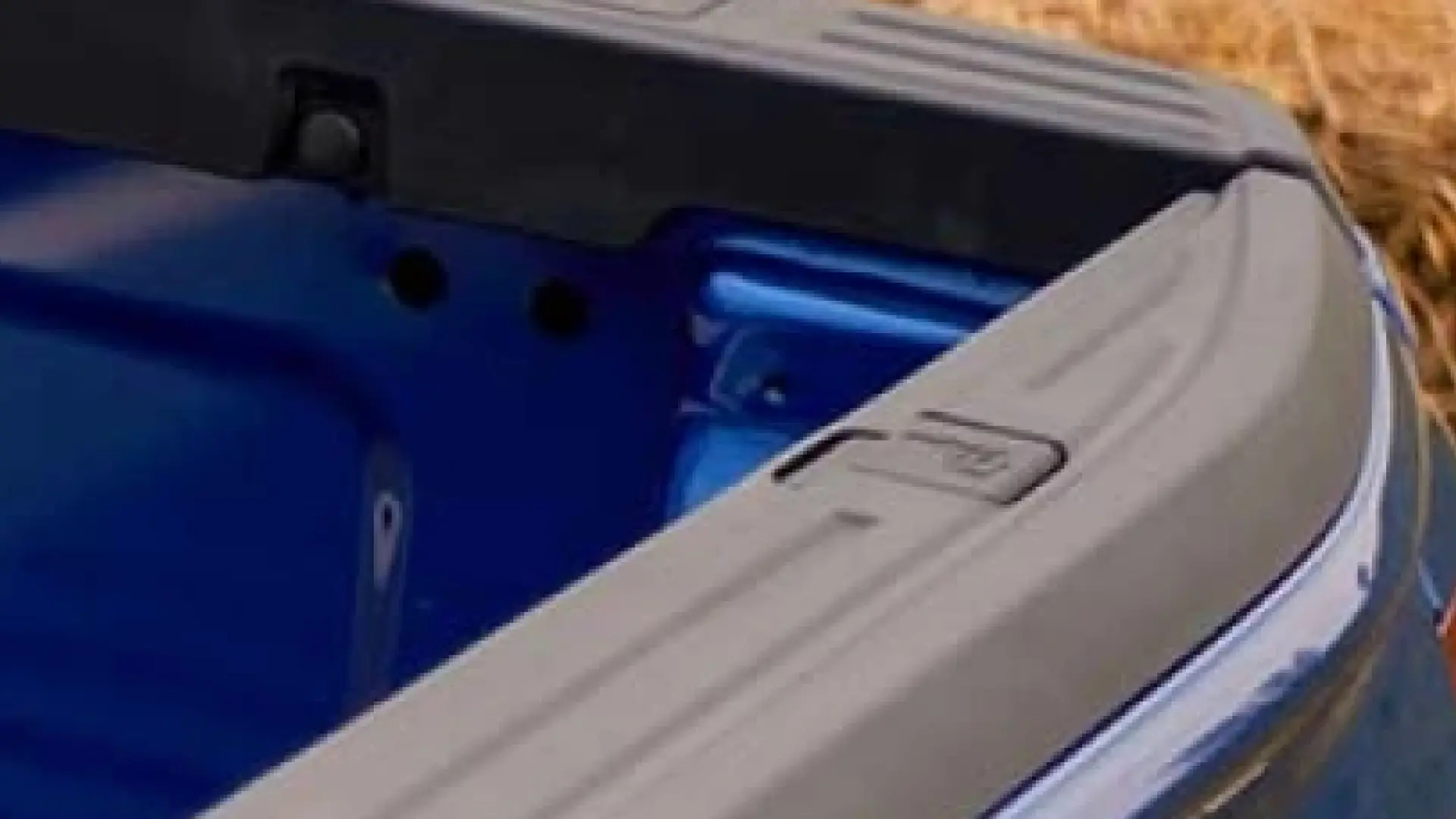 close up of truck bed corner detail