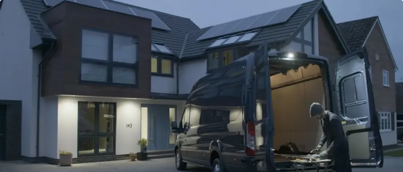 House With Transit Van