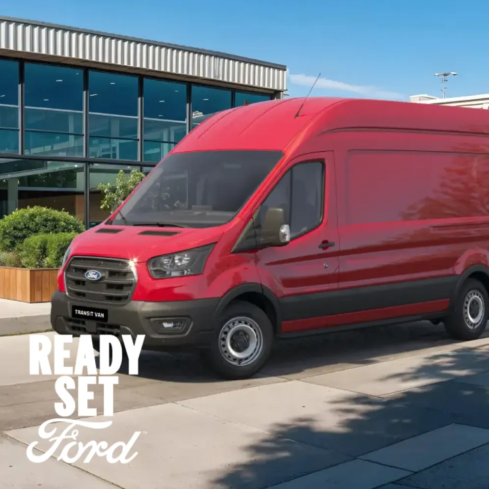 Transit Van in Red