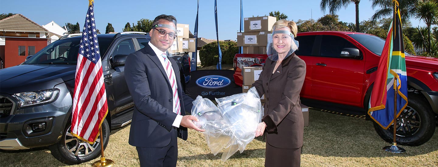 Ford Fulfils 50 000 Face Shields