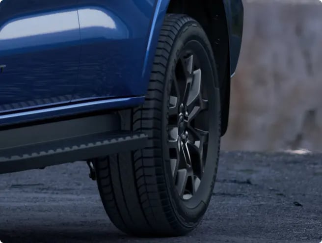 Glossy black alloy wheels