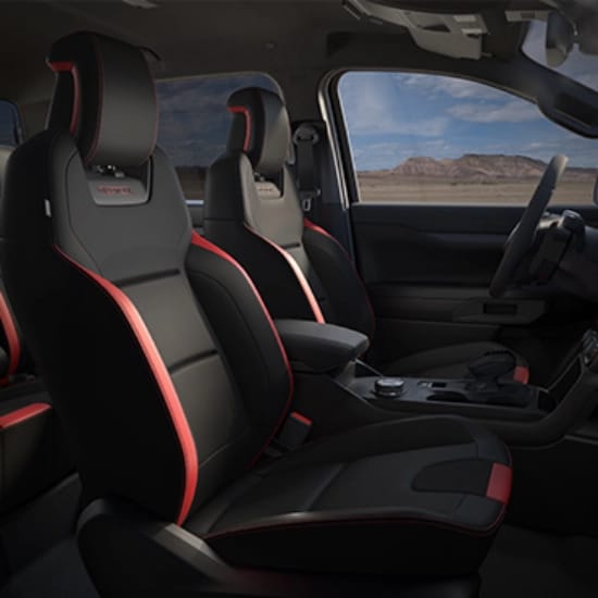 front and rear seats